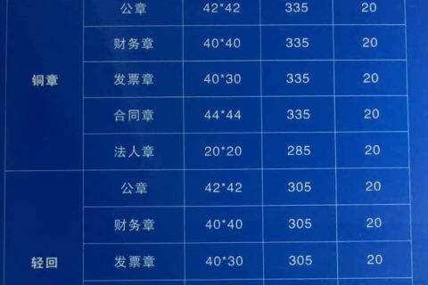 拉薩刻公章需要什么資料，多少錢一個，要多久？刻制全套印章又要多少錢？